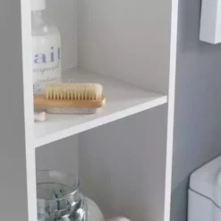 Lloyd Pascal White Wave Tall Cabinet 9 Lloyd Pascal White Wave Tall Cabinet -Dunelm Sales Store 1000169005 alt03