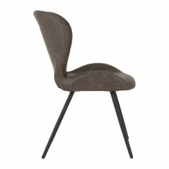 Seconique Quebec Set Of 4 Dining Chairs Brown PU Leather -Dunelm Sales Store 1000169720 alt02