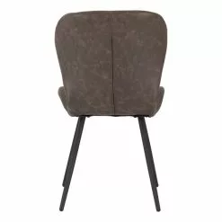 Seconique Quebec Set Of 4 Dining Chairs Brown PU Leather -Dunelm Sales Store 1000169720 alt04