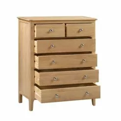 Julian Bowen Cotswold 6 Drawer Chest, Oak -Dunelm Sales Store 1000169820 alt04