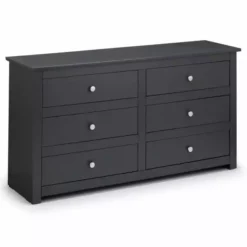 Julian Bowen Radley 6 Drawer Chest, Dark Grey & Pine -Dunelm Sales Store 1000169858 alt02