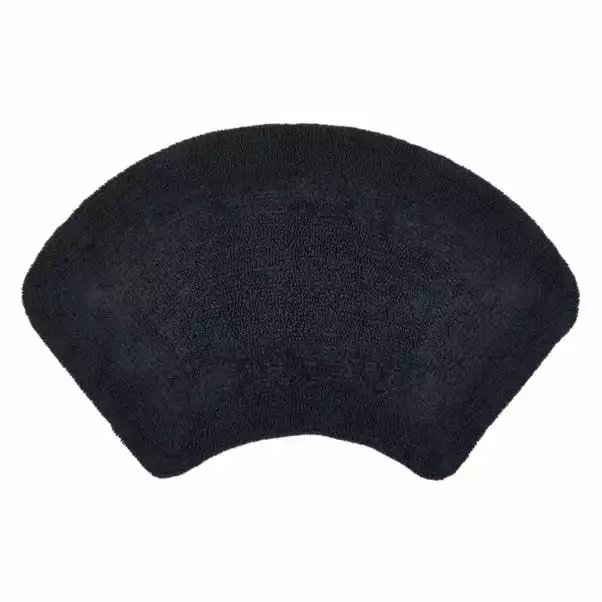 Dunelm Supersoft Charcoal Oval Bath Mat 2 Dunelm Supersoft Charcoal Oval Bath Mat - Image 2