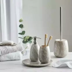 Dorma Purity Marble Natural Lotion Dispenser -Dunelm Sales Store 1000180610 alt04