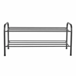 Dunelm Black Metal 2 Tier Shoe Rack -Dunelm Sales Store 1000181497 alt02