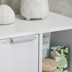 Lloyd Pascal Jaxon White Console Unit With Open Shelves -Dunelm Sales Store 1000182102 alt03