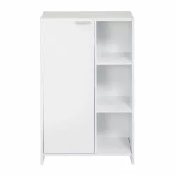 Lloyd Pascal Jaxon White Console Unit With Open Shelves -Dunelm Sales Store 1000182102 alt04