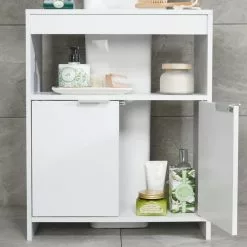 Lloyd Pascal Jaxon White Under Sink Unit With Open Shelf -Dunelm Sales Store 1000182103 alt02