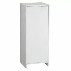 Lloyd Pascal Jaxon White Single Door Floor Cabinet With Adjustable Shelf -Dunelm Sales Store 1000182105 alt03