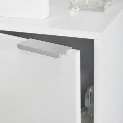 Lloyd Pascal Jaxon White Single Door Floor Cabinet With Adjustable Shelf -Dunelm Sales Store 1000182105 alt04