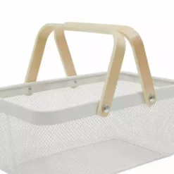 Dunelm White Large Wire Basket -Dunelm Sales Store 1000182355 alt04