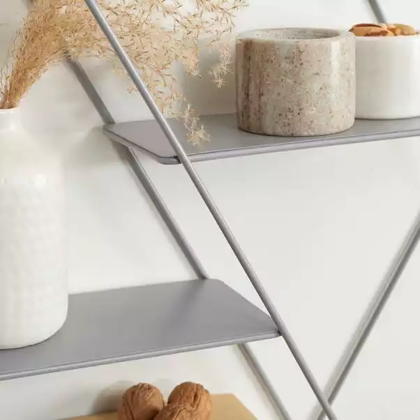 Dunelm Grey Large Hexagonal Shelf 2 Dunelm Grey Large Hexagonal Shelf - Image 2