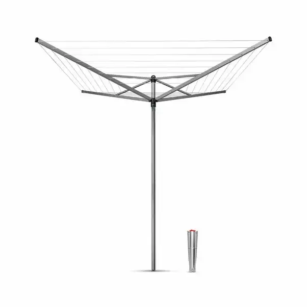 Brabantia 40 Metre 4 Arm Top Spinner Rotary Washing Line 1 Brabantia 40 Metre 4 Arm Top Spinner Rotary Washing Line