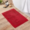 Dunelm Super Soft Reversible Red Bath Mat