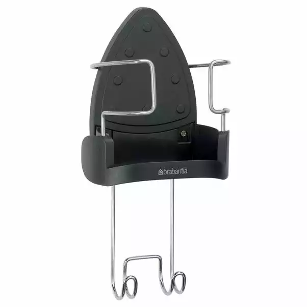 Brabantia Ironing Board Hanger And Iron Store In Black 2 Brabantia Ironing Board Hanger And Iron Store In Black - Image 2