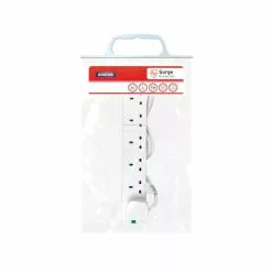 Status 6-Way 2 Metre Surge Protected Extension Lead