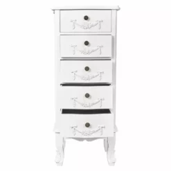 Dunelm Toulouse Tall 5 Drawer Chest, Ivory -Dunelm Sales Store 30139829 alt03