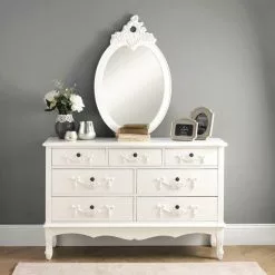 Dunelm Toulouse 7 Drawer Chest, Ivory
