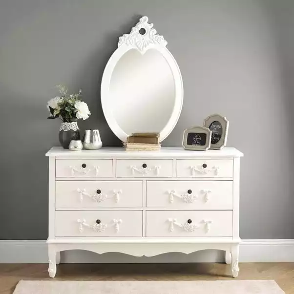 Dunelm Toulouse 7 Drawer Chest, Ivory 1 Dunelm Toulouse 7 Drawer Chest, Ivory