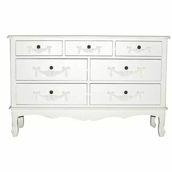 Dunelm Toulouse 7 Drawer Chest, Ivory 2 Dunelm Toulouse 7 Drawer Chest, Ivory - Image 2