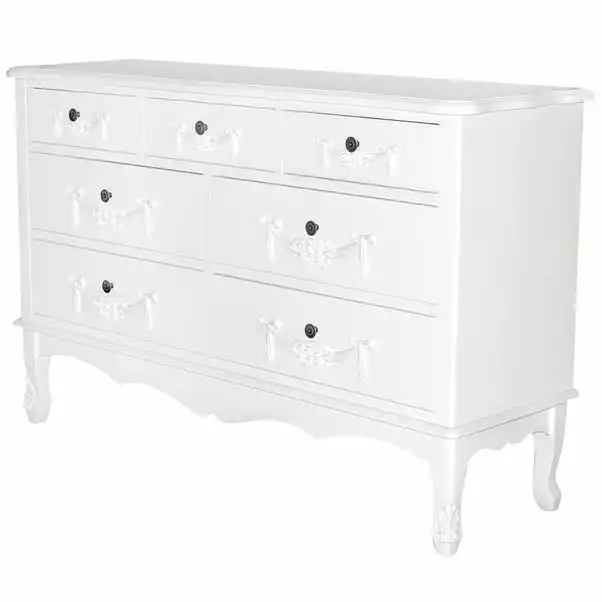 Dunelm Toulouse 7 Drawer Chest, Ivory 3 Dunelm Toulouse 7 Drawer Chest, Ivory - Image 3