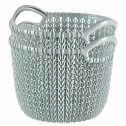 Curver Knit 3 Litre Round Basket -Dunelm Sales Store 30216266 alt05