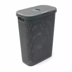 Addis Slim 40L Charcoal Laundry Basket