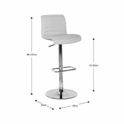 Dunelm Vigo Fabric Bar Stool 11 Dunelm Vigo Fabric Bar Stool -Dunelm Sales Store 30244410 alt09