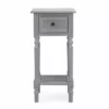 Dunelm Lucy Cane Grey Telephone Table