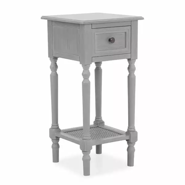 Dunelm Lucy Cane Grey Telephone Table 4 Dunelm Lucy Cane Grey Telephone Table - Image 4