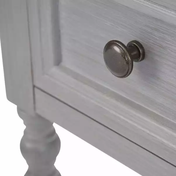 Dunelm Lucy Cane Grey Telephone Table 6 Dunelm Lucy Cane Grey Telephone Table - Image 6