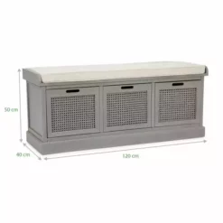 Dunelm Lucy Cane Grey Storage Bench -Dunelm Sales Store 30267548 alt06