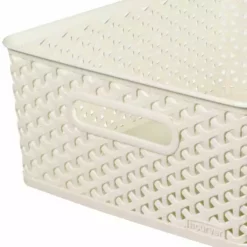 Curver 13L Vintage White Basket 10 Curver 13L Vintage White Basket -Dunelm Sales Store 30271753 alt04