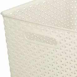 Curver 18L Vintage White Basket 9 Curver 18L Vintage White Basket -Dunelm Sales Store 30271755 alt04