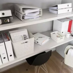 Curver 18L Vintage White Basket 10 Curver 18L Vintage White Basket -Dunelm Sales Store 30271755 alt05