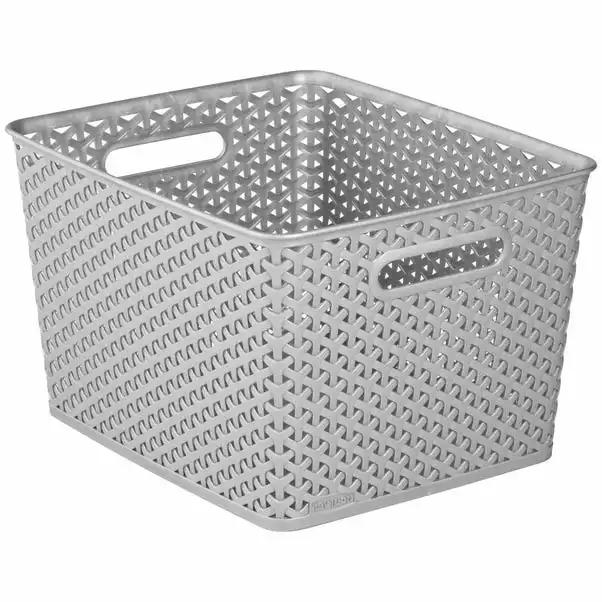 Curver 18L Grey Basket 1 Curver 18L Grey Basket