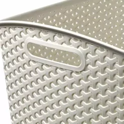 Curver 28L Vintage White Basket 9 Curver 28L Vintage White Basket -Dunelm Sales Store 30271760 alt04