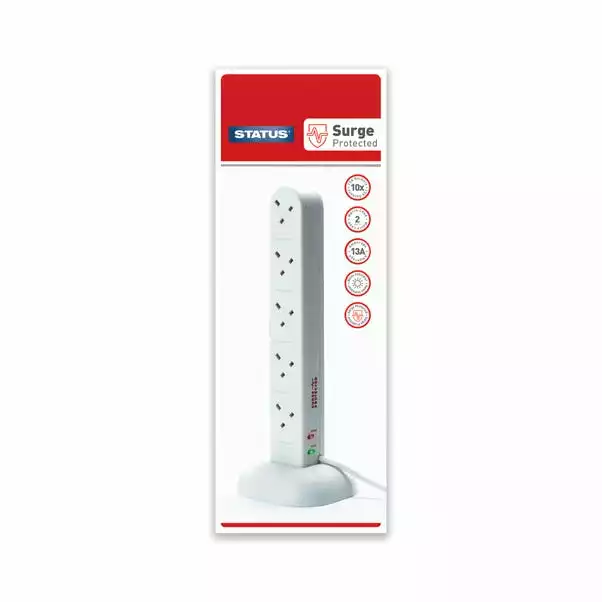 Status 10-way 2 Metre Tower Extension Socket 1 Status 10-way 2 Metre Tower Extension Socket