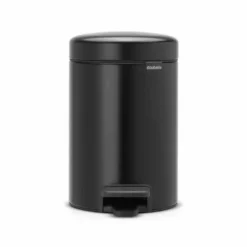 Brabantia NewIcon 3 Litre Black Pedal Bin