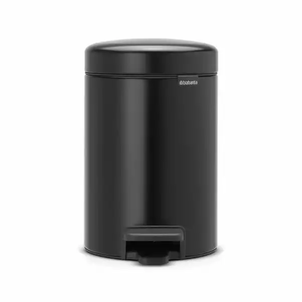 Brabantia NewIcon 3 Litre Black Pedal Bin 1 Brabantia NewIcon 3 Litre Black Pedal Bin