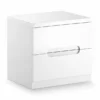 Julian Bowen Manhattan 2 Drawer Bedside Table, White