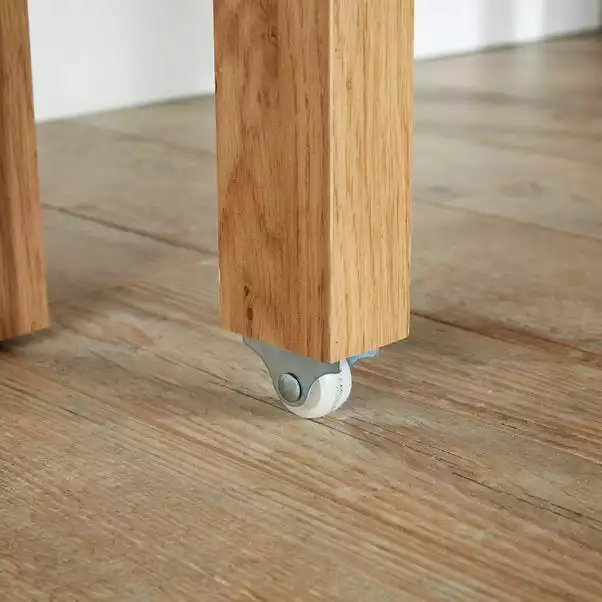 Dunelm Regis Oak Hideaway Console Desk 4 Dunelm Regis Oak Hideaway Console Desk - Image 4