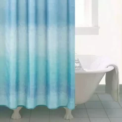 Dunelm Ombre Blue Shower Curtain