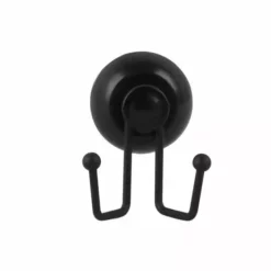Elements Wire Suction Double Hook Black