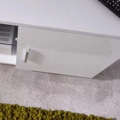 GFW Lima White High Gloss TV Stand -Dunelm Sales Store 30498825 alt02