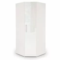 Harmony Angel Corner Wardrobe, White