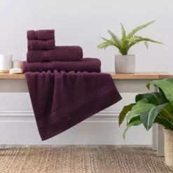 Dunelm Grape Egyptian Cotton Towel