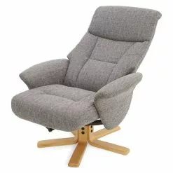 Dunelm Whitham Swivel Recliner Chair - Grey -Dunelm Sales Store 30583506 alt03