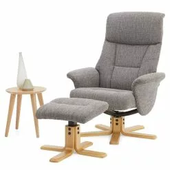 Dunelm Whitham Swivel Recliner Chair - Grey -Dunelm Sales Store 30583506 alt05