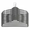 Dunelm Pack Of 10 Grey Flocked Hangers