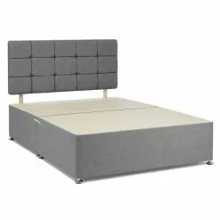 Bedmaster Universal Linen Divan Base With Headboard